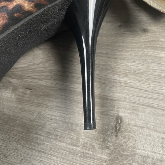 Steve Madden Womens Peep Toe Leopard Print High Heels Shoes Size 10M P-LIMAA - Picture 9 of 16